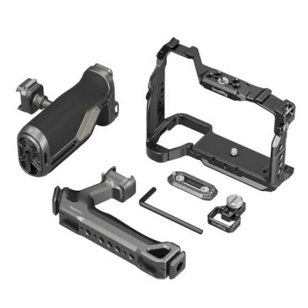 SmallRig 6028 - zestaw Pro HawkLock (klatka, uchwyt górny, uchwyt boczny, zacisk kabla HDMI) do Sony Alpha 7 V / 7R V / 7 IV - zawartość zestawu